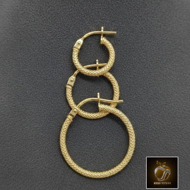 Variedad de modelos de argollas de oro 10k - Img 123681680