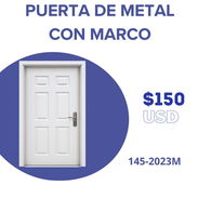 Puerta d metal con marco - Img 56164432