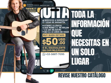 GUITARRAS HABANA!!! Tres Cubano Guitarra GUITARRA Electroacústica  Guitarras Acústicas Acero - Img 58379115