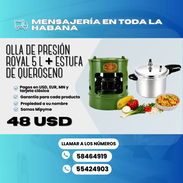 🍲 OLLA DE PRESIÓN ROYAL 5 L + ESTUFA DE QUEROSENO 💲 Precio: 48 USD - Img 55900748
