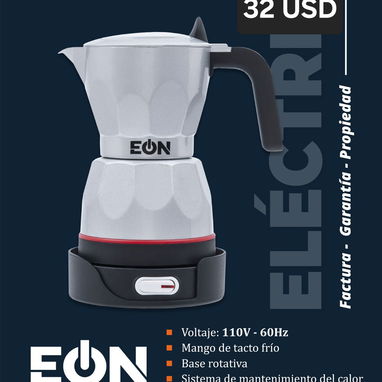 Cafetera Eléctrica 3 tazas colores negra, gris y roja - Img 127425175
