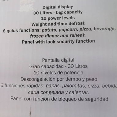 Microondas CHIQ de gran capacidad - Img 126188539