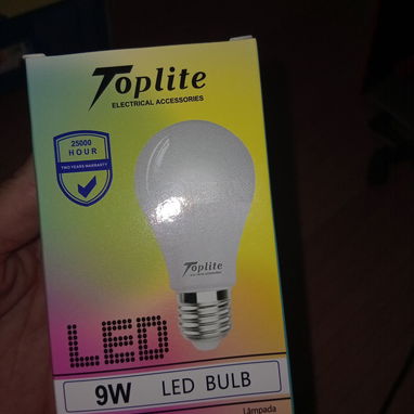 Bombillo LED 9W Toplite Blanco Frío 6500K 900lm, Bombillo Toplite LED 9W 6500K Blanco Frío 900lm VPT# - Img 127621621
