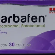 Carbafem, Metocarbamol con Paracetamol caja de 30 tabletas - Img 53301040