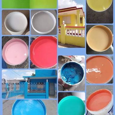 Pintura Vinil marfil y salmón interior exterior antihumedad - 3/3