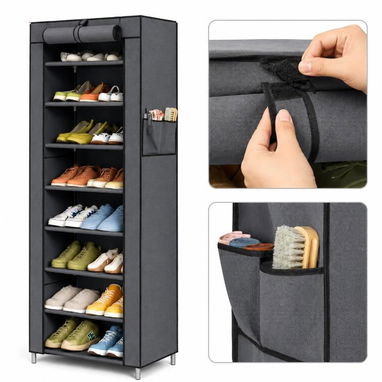 Zapatera organizadora vertical de 10 repizas - Img 123679545