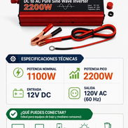 Inversor de Corriente DC-AC (Modelo Q7) - Img 56007909