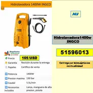 MV-613-Hidrolavadora1400w INGCO...105 USD...51596013...Transporte costo adicional - Img 55881372