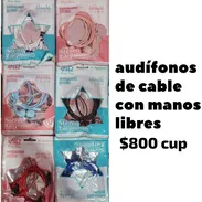 Audífonos de cable con manos libres en venta - Img 54558020