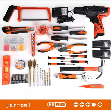 Kit combinado de herramientas eléctricas LETTON 🌐 Taladro inalámbrico, barrenas, pinzas, destornilladores y brocas - 2/5