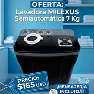 Lavadora Semiautomática Milexus de *7 kg*. Transporte incluido - Img 56432056