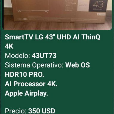 Smart TV de varias marcas y pulgadas (Hisense, Insignia, TCL, Vision, Milexus, LG, Samsung, Royal, JVC) - Img 121560466
