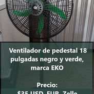 VENTILADOR PEDESTAL 18" CON UN AÑO DE GARANTÍA, EN OFERTA DE REBAJA POR ESTE MES DE SEPTIEMBRE, NUEVO EN CAJA - Img 51385416