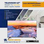 Smart TV EKO de 43 pulgadas con cajita y soporte a la pared - Img 57375716