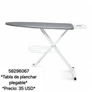 58296067  *Tabla de planchar plegable*  *Precio: 35 USD* Color: Gris y blanco - Img 55528159