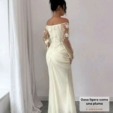 Bello vestido Shein para Boda civil. Talla S pero corre como M - 2/2