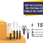 SET DE CUCHILLO DE COCINA CON TABLA DE CORTAR* - Img 56924709