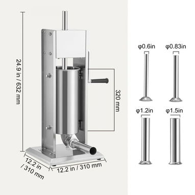 Maquina de hacer embutidos -- capacidad 5 Litros - Img 111376576