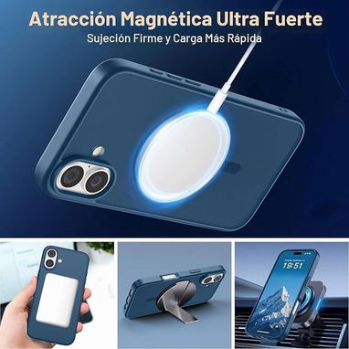 💪Funda Magnética SUPFINE para iPhone 17 – Azul Oscuro💪 - 6/7