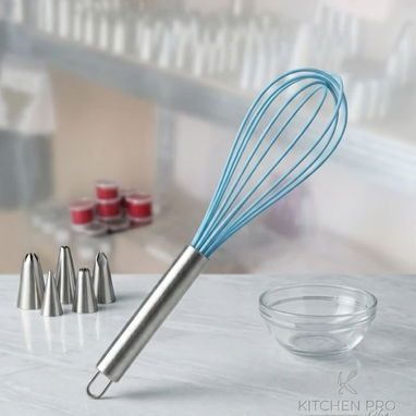 Batidor de mano tipo globo. Metálico y de silicona ✨🥣 (Ely) $2.35 - 3/3