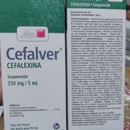 Cefalecina en suspensión, cefalver 250mg, solución para preparar 90ml vence 4/2026 - Img 48339867