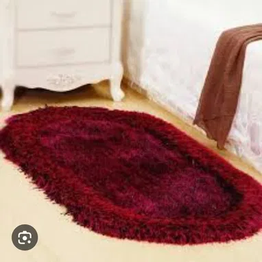 😱💜Alfombra decorativa peludita ovalada Medida:1.40cm x 73cm - 3/9