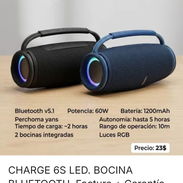 6S Led. CHARGE 6S LED. Bocinas Bluetooth 🆕️📦. - Img 55449392