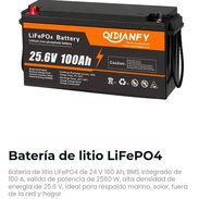 Batería de litio LiFePO4 QiDianFy 24V 100Ah - Img 57016035
