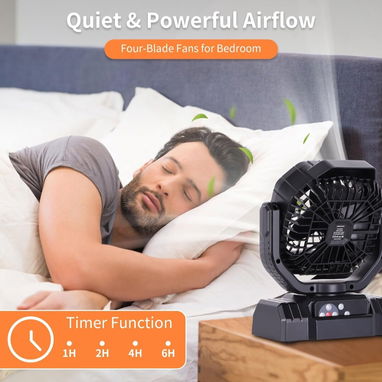 Ventilador F10 Recargable portátil de alta velocidad de 20000 mAh. - 3/6