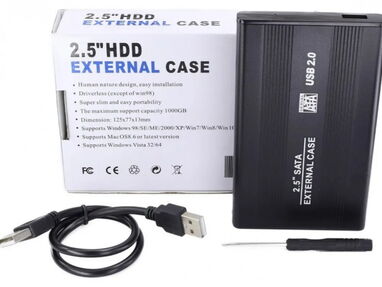Caja metálica para HDD 2.5" USB 3.0, incluye lo que muestra la foto....Ver fotos....59201354 - Img main-image-44923663