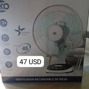Ventilador recargable de mesa marca eko - Img 55619489