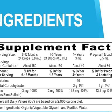 sulfato de zinc en suspensión para bebés, niños, embarazadas y en lactancia (120ml) - 3/3