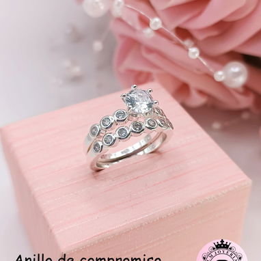 Alianzas de hombres y anillos de compromiso de plata calidad garantizada - Img 122808521