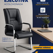 🧰 Silla Ejecutiva Acolchonada Negra | Equipo de Alta Presión - Img 56843338