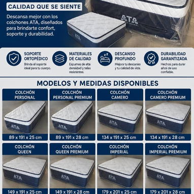 Descubre el Confort que Mereces con los Colchones ATA! 🛏️✨  Transforma tu descanso con nuestros colchones de altísima c - 3/8