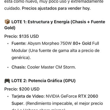 Ganga!! Vendo pc gamer completa o por lotes - Img 118658894