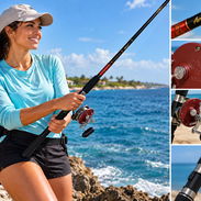 🎣 CAÑA DE PESCAR STAR RODS AERIAL + CARRETE PENN PEER 309 - Img 56548193