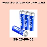 PAQUETE DE 4 BATERÍAS AAA 1HORA GAR135 - Img 55729302