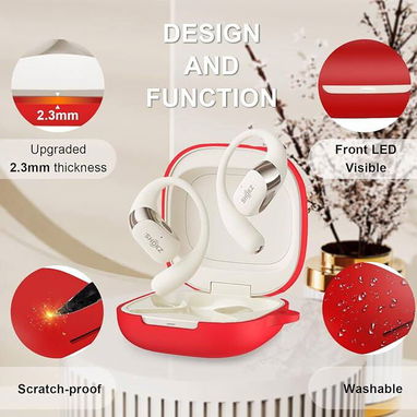Funda Protectora para Shokz OpenFit 2 - Roja - Codigo:P0001-AV001 - 5/5