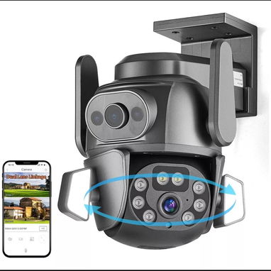 Doble camara de seguridad con alarma y sensor de movimiento - Img 111707094