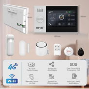 Sistema de alarma para hogar con pantalla táctil y 24 piezas - Img 56831541