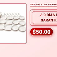 JUEGO DE VAJILLA DE PORCELANA - Img 58229796