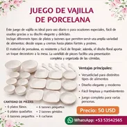 Porcelana / Juego De Vajilla De Porcelana - Img 55996016