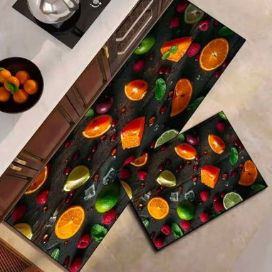 🚨 Alfombras de 2 piezas para cocina  🚨 Antideslizante  🚨 Medidas:  ✅Pequeña ( 40 cm de ancho X 60 cm de largo  ✅Grand - 2/4