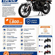 🏍MOTOR RESTREPA 150 CC Precio: 1800 USD COLORES: ROJO/NEGRO/AZUL Garantía: 3 MESES DE GARANTÍA O 3000KM RECORRIDOS - Img 56548969