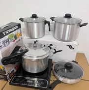 Cocina inducción windwood 2000w + Set de Cazuela,  sarten y olla de presion 5lt - Img 49326374