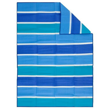 Manta de picnic impermeable azul, plegable (5 x 7 pies) | Alfombra portátil para exteriores: playa, camping, 53274327 - 3/7