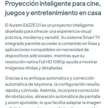 Proyector inteligente D1 con WiFi y Bluetooth 🌐 - Img 127583187