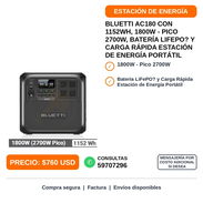 BLUETTI AC180 - ESTACIÓN DE ENERGÍA PORTÁTIL 1152WH 1800W PICO 2700W - Img 58420718