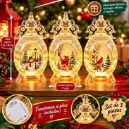 Set de 3 farolitos o adornos navideños (g2) - Img 58014429